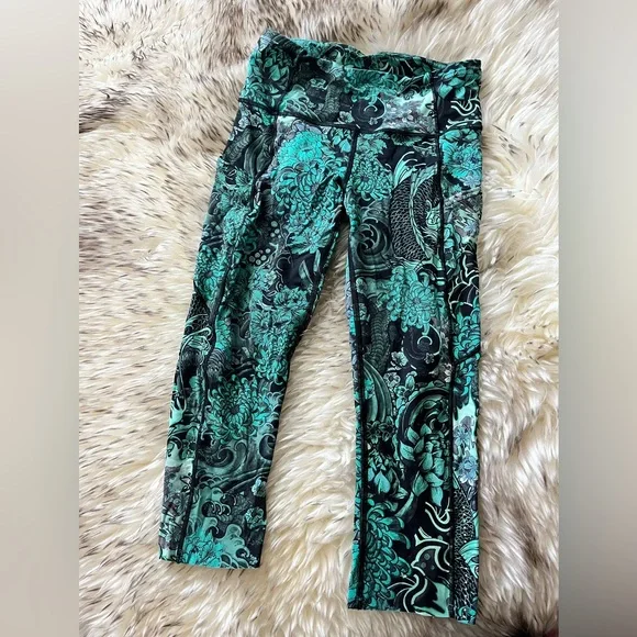 lululemon athletica Pants Jumpsuits Lululemon Green Floral